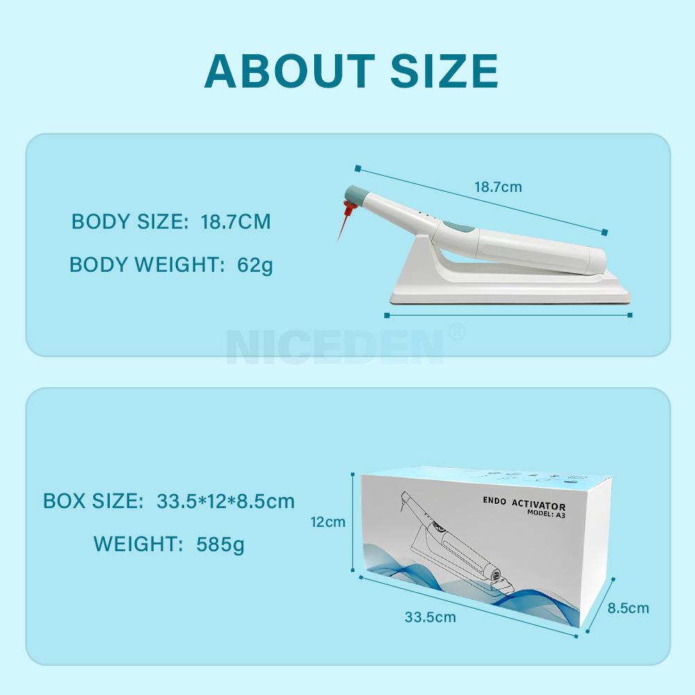 Niceden Zahnärztlicher Ultraschall-Scaler Akku-Scaler 120 Stk. Spitzen Endodontischer Irrigator Chirurgie Zahnärztliche Wurzelkanal Handstück Zahnarztwerkzeuge