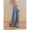 Inman Women's American Retro High-Waist Wide-Leg Jeans