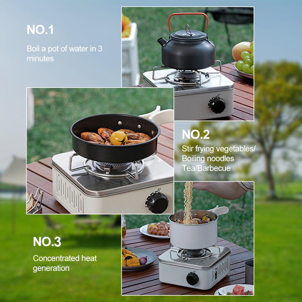 2800W Outdoor Camping Gas Stove High Firepower Portable Cassette Furnace Outdoor Household Gas Burner Picnic Camp Cass Stove