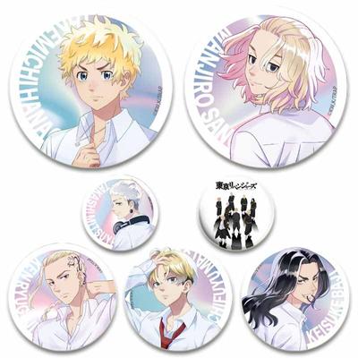 58MM Tokyo Revengers Badge Anime Accessories Brooch Pin Backpack Decoration Children's Gift Brooches for Women Jewelry Clothes Art