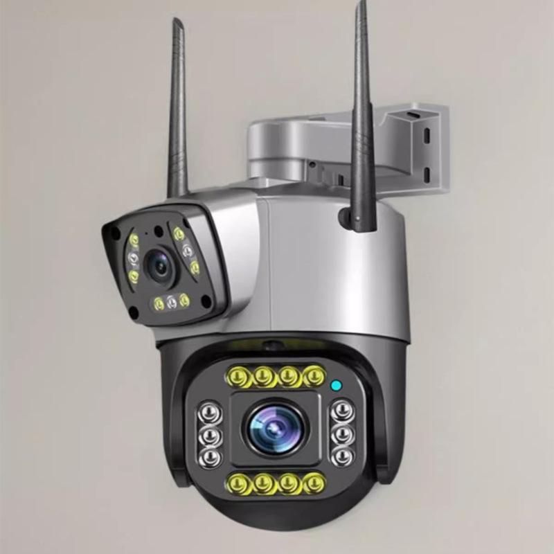 

Бездротова камера відеоспостереження V380 із подвійним об’єктивом і оглядом на 360 градусів WiFi Chinese version + power supply