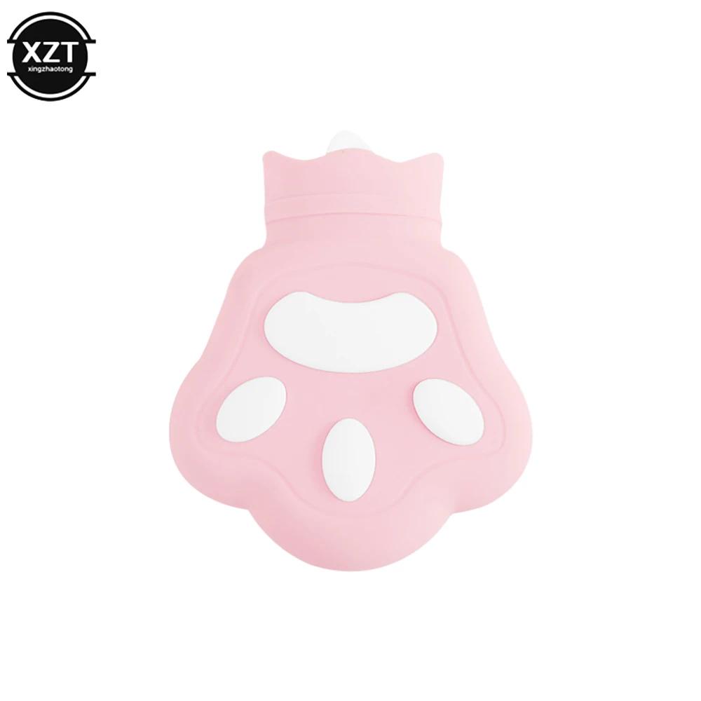

Cute Bear Paw Silicone Hot Water Bag Cartoon Mini Student Hand Warmer Portable Creative Water Microwave Heating Hand Warmer Bag