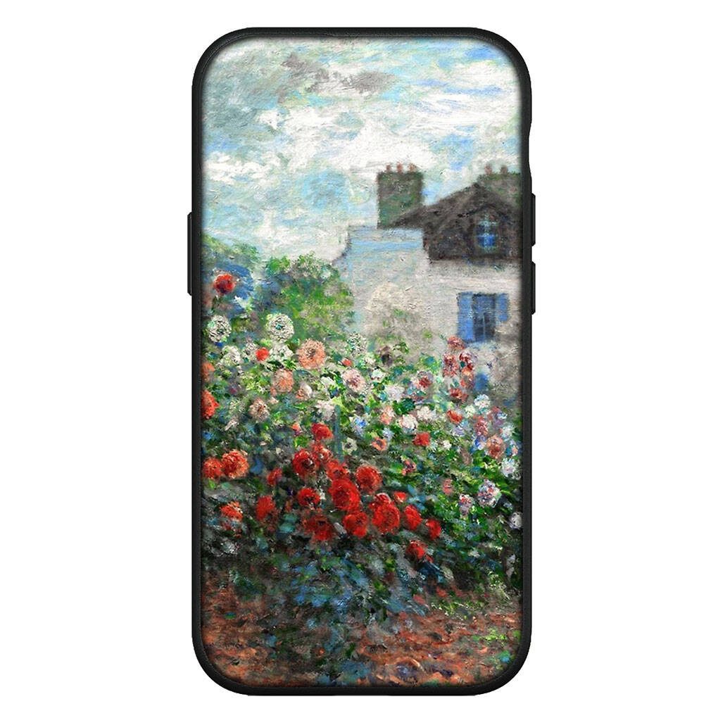 Cover for iPhone 17 16 15 Xiaomi Poco Redmi Note 14 13 12 11 Pro Max Samsung Galaxy S25 S24 OPPO Huawei Claude Monet Waterlily Cat Pattern Phone Case