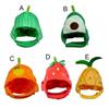 Orange Shape Cat Hat Watermelon Dogs Hats Cute Puppy Fruit Hat  For New Year Party