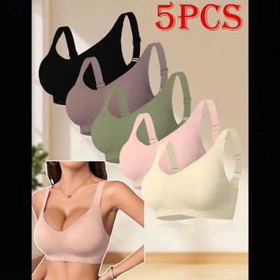 Seamless Push-up Wire-free Plus Size Sports Bra - High Quality