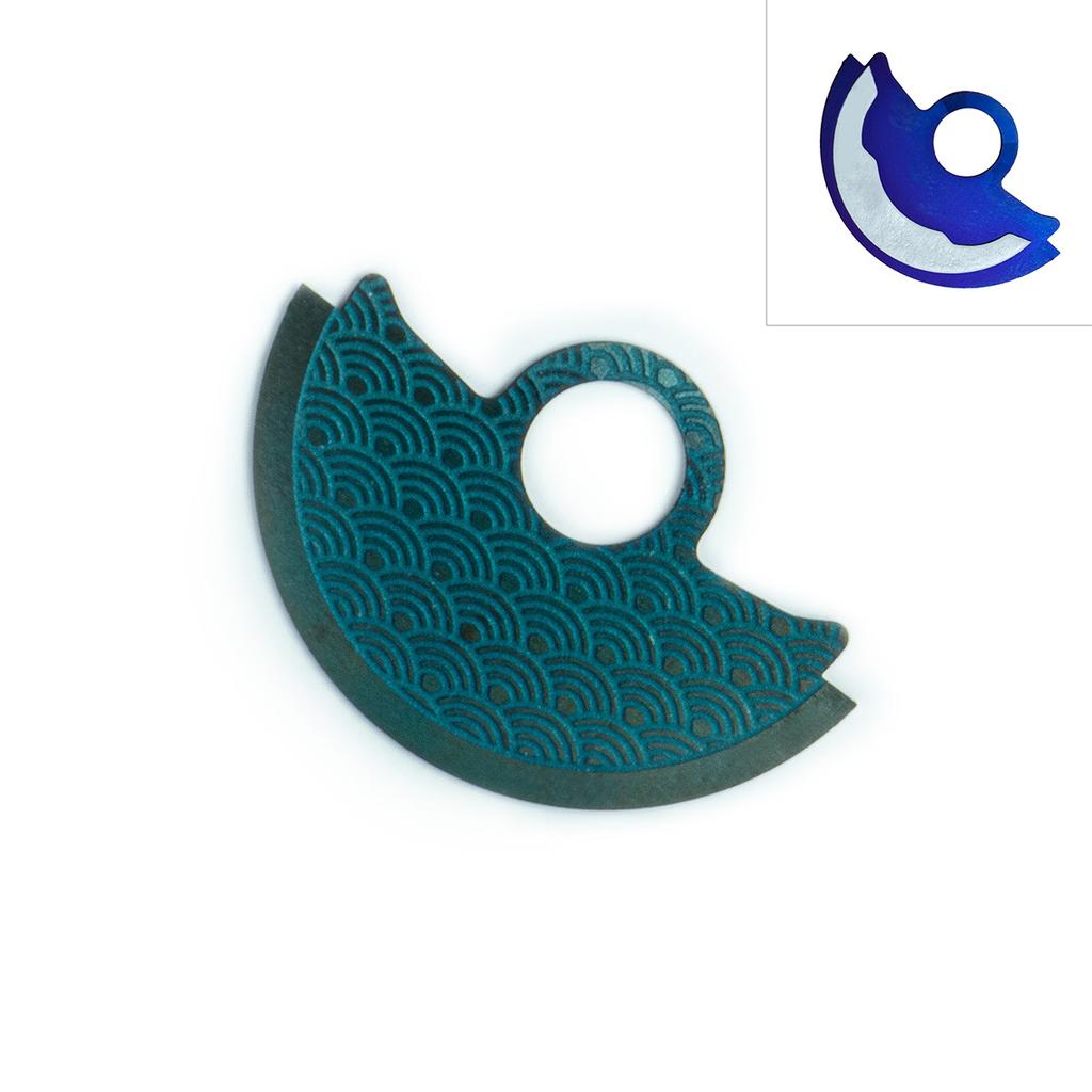 NH35 NH36 Wavy Pattern Automatic Hammer Rotor Metal Patch Fits 4R35 4R36 NH35 NH36 7S Movement SKX007 Watch Repair Guard Parts