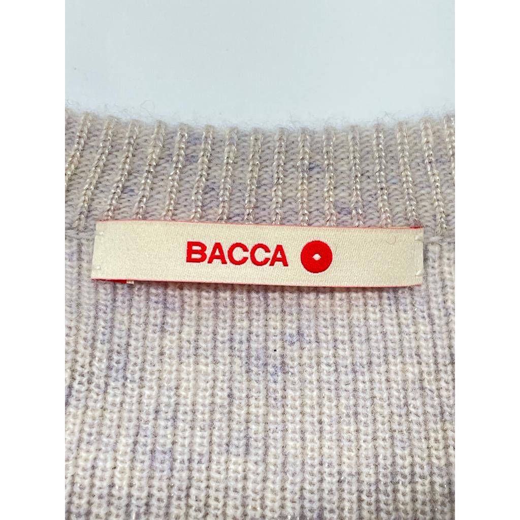 BACCA 24th Year 35-02-44-02702 Lame Wool Basic Pullover Knit Tops S beigeUsed