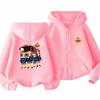 Kids Boy Girl Zip Hoodie Tops Casual Sweatshirt Boys Girls Letter Autumn Trendy Outerwear