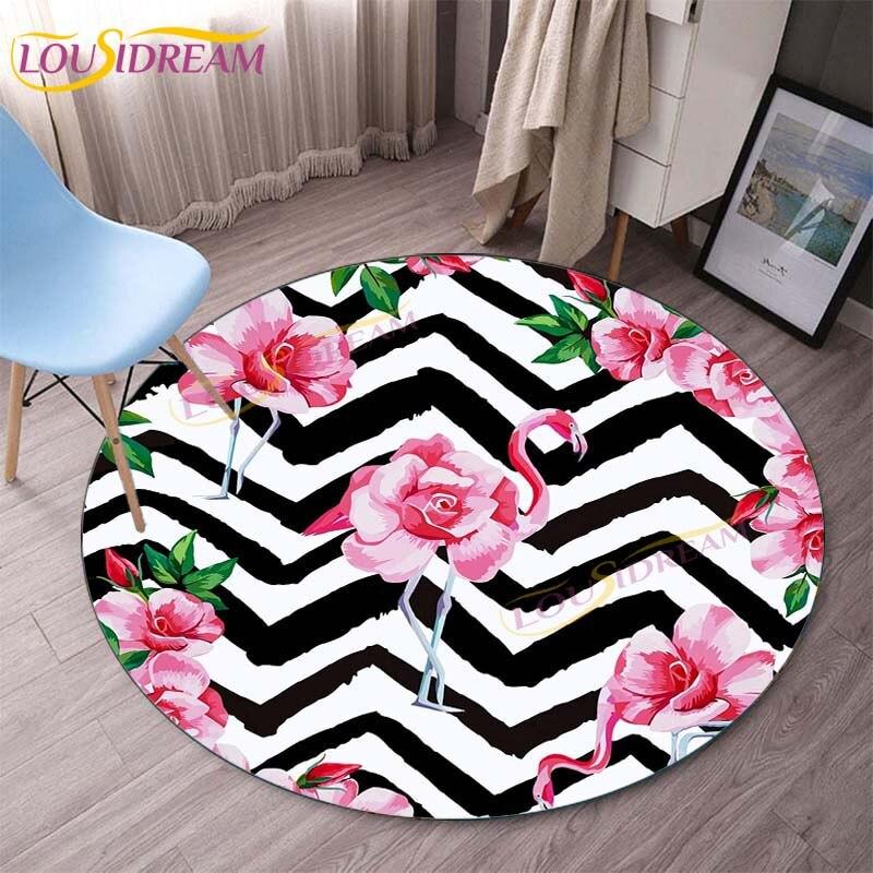 Basketball Round Mat Ying Yang Printed Earth Round Mat Bohemia Round Carpets Baby Play Crawl Carpets for Living Room Home Decor