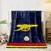 Blue Blanket with Yellow Cannon Design print blanket soft and cozy perfect for the living room bed sofa or a nap,gift
