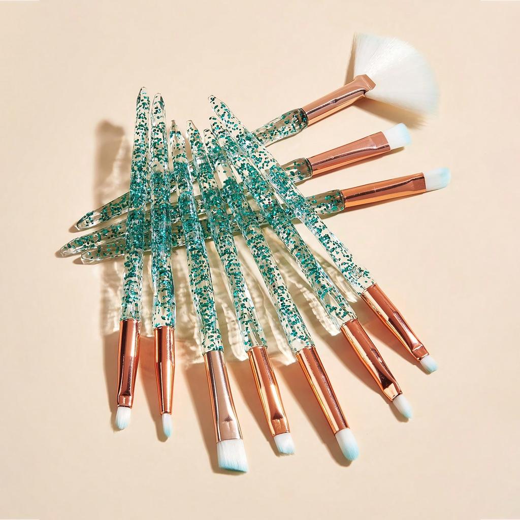 10-teiliges Baopinger Make-up-Pinsel-Set – weiche Nylonborsten, parfümfrei, perfekt für alle Hauttypen, makellose Grundierung und Lidschatten