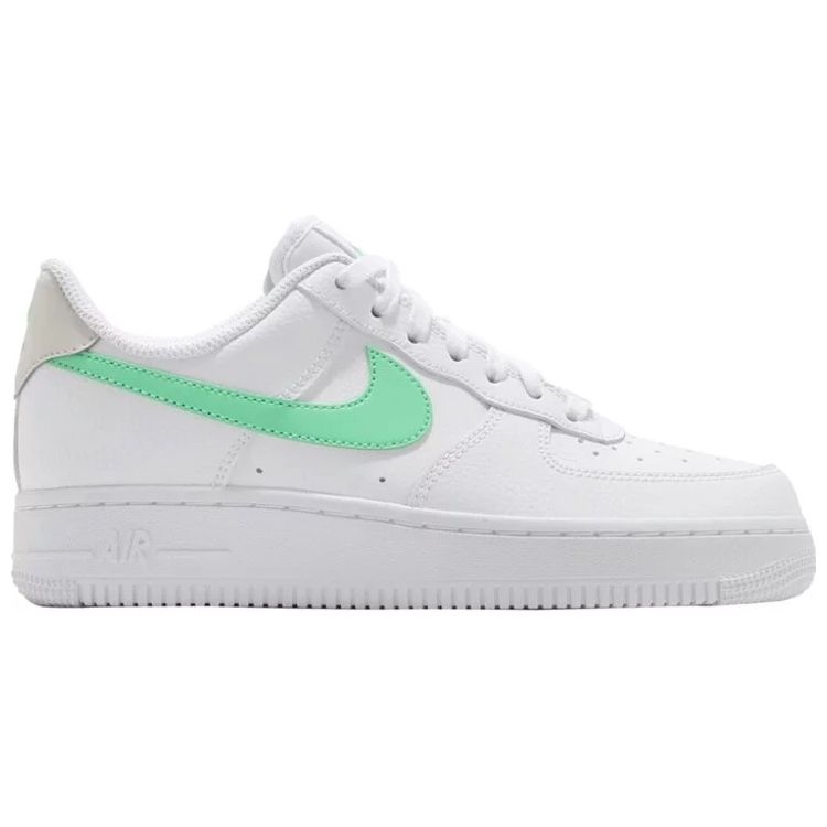 Nike Air Force 1 07 Białe Zielony Blask Damskie Trampki Jasny Kość 315115-164