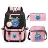 Animation Cartoon Printing High-Value Student School Bag Children'S Shoulder Backpack Pencil Bag Three-Piece Set
