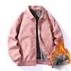 Jacket Men's Spring and Autumn New American Trend Retro PU Leather Jacket Fleece Lapel Jacket