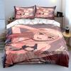 Anime Character with Flowers. Bedding Sets Duvet Cover Sets Duvet Covers Pillowcases(1 * Duvet Cover 2 * Pillowcases Without Duvet Insert)