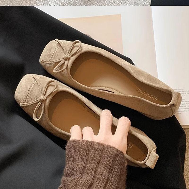 Pesstwei Leopard Print Butterfly-kont Square Toe Women Pumps Elegant Low Heels Sandals Fashion Daily Dress Shoes