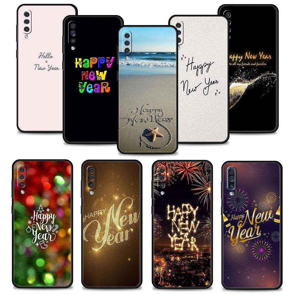 

Чехол для телефона с надписью «С Новым годом» для Samsung Galaxy A70 A50 A30s A20s A20e M62 M52 M51 M32 M31 M31s M22 M21 M12