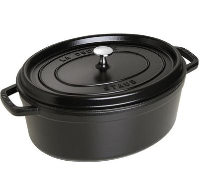 Cocotte Zwilling Staub, oval, 40×33 cm, schwarz, 6.7 l (40509-322-0)