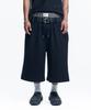EASY NO EASY Boxer Layered Bermuda Sweatpants - Black