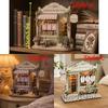 Vintage Wooden Reading Tracker 2D Flat Reading Log Decor Display  Bookshelf Decoration