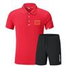 Chinese Sports Quick-Dry Polo & Shorts Set for Wushu, Swimming & Table Tennis Coaches