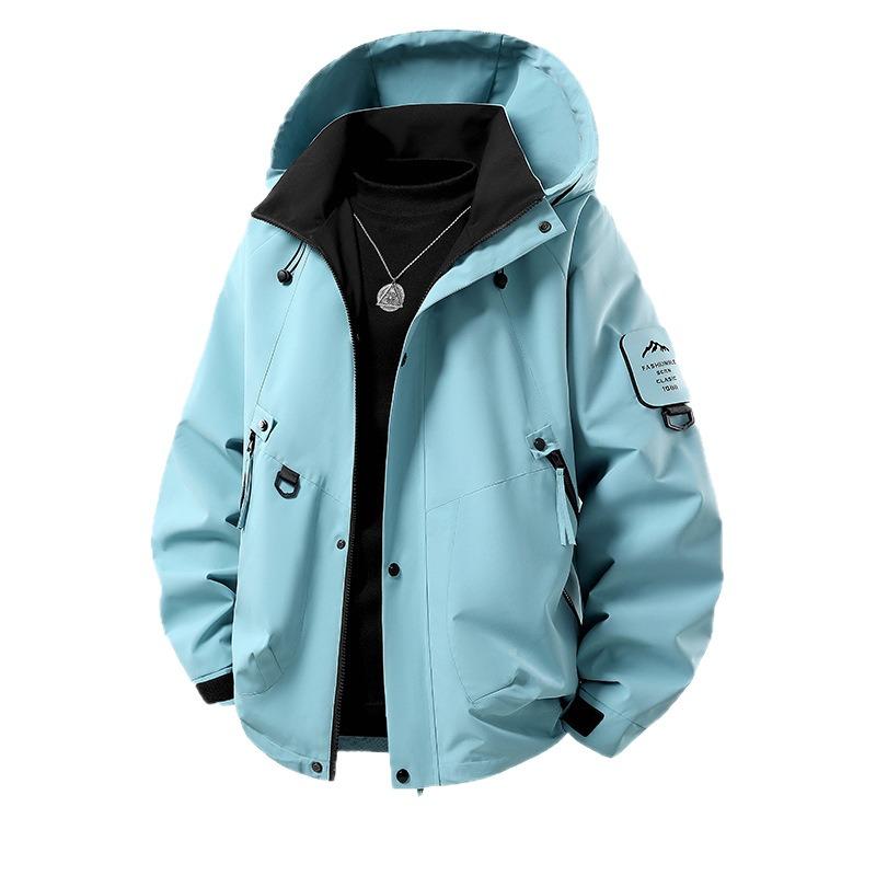 New Casual Jacket Men's Outdoor Tooling Jacket Men's Jacket Single Season Hooded Top