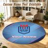 Round Rug Custom NameNSW Blues Logo Pattern Non Slip Carpet Home Floor Decor