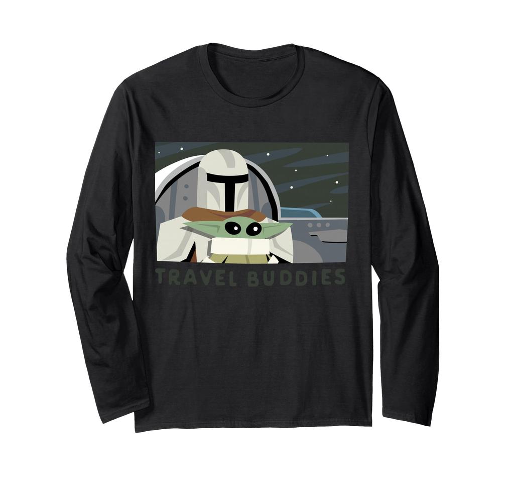 STAR WARS The Mandalorian Travel Buddies Grogu Season 3 Long Sleeve T-Shirt