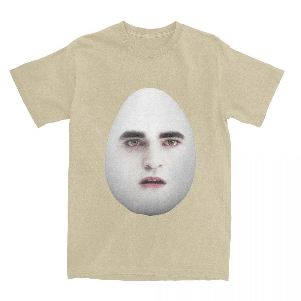 T-shirt Twilight Eggward Mème Drôle T-shirts en Coton Parodie Edward Cullen Robert Pattinson Humour T-shirt Y2K Manches Courtes Haut T-shirts