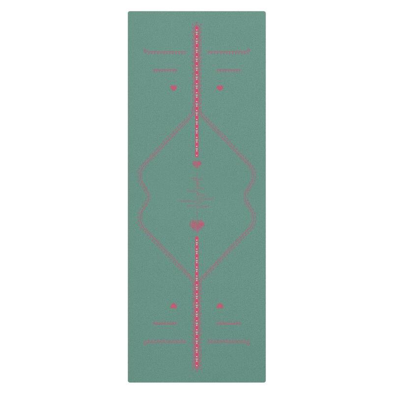 OEING Printed Portable Foldable PU Rubber Yoga Mat