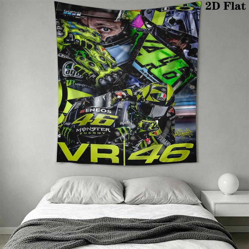 Rossi Force Wall Tapestry Aesthetic Wall Hanging Printed Fabric Blanket Decorative Tapestries for Bedroom Living Room Home Decor