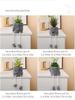 Green Plant Hanging Foot Doll Ornament: Cute Cement Candle Holder for Home Decor