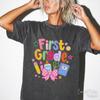 First Grade Teacher Shirt, Colorful Teaching TShirt, Cute Teacher Rainbow Shirt, 1st Grade Tee, New Teacher Gift