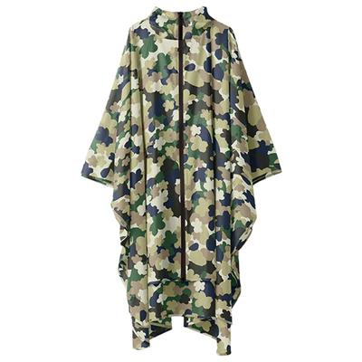 KiU Heavy Rain Poncho for and Includes Storage and Camo Flower Rain Cycling, Water-Repellent Waterproof, Bag, Men's Women's Poncho, K64-141