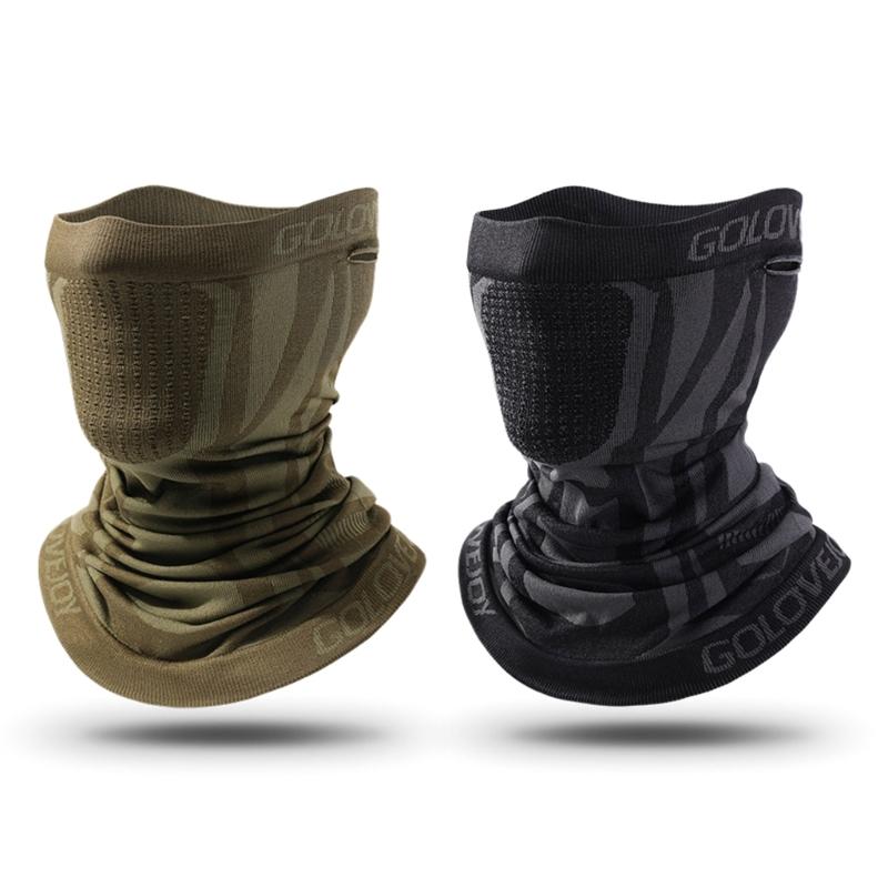 Men Women Motorcycle Mask Fleece Thermal Face Mask Keep Warm Riding Breathable Balaclava Biker-Winter Windproof Ski Mask