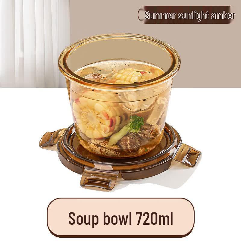 Qiwei Glass Microwave Lunch Box