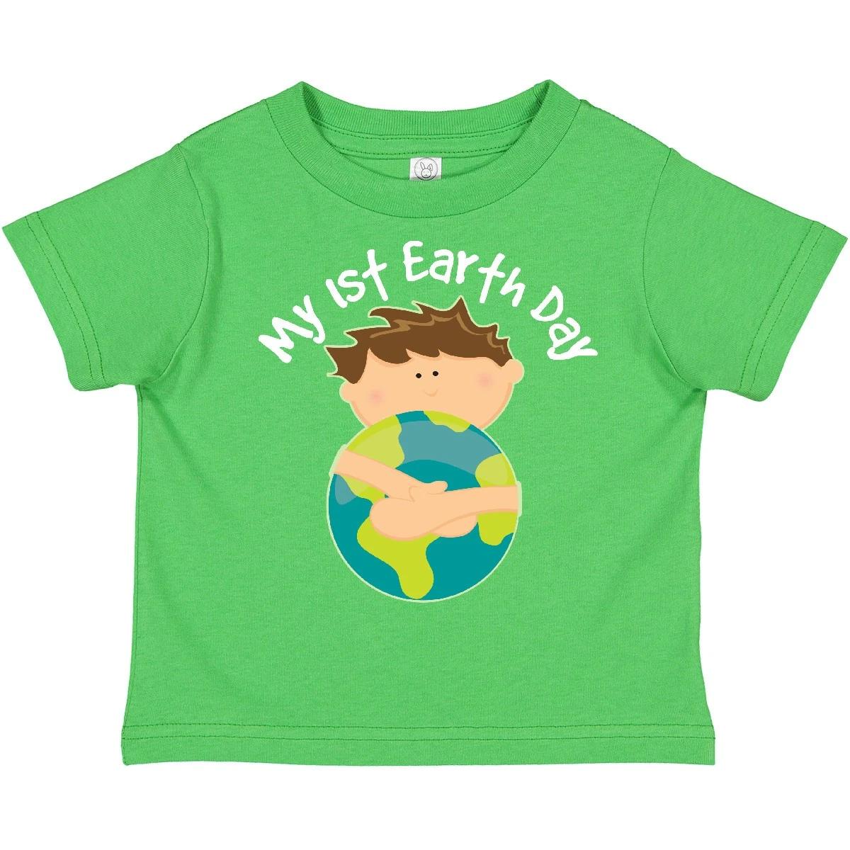 Inktastic 1st Earth Day Holiday Boys Toddler kids boys T-Shirt Babys Childs Kids Cute 2020 100