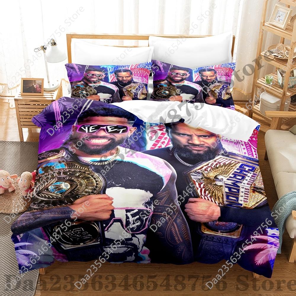 Comforter Lightning Jey Uso Bedding Set Single Twin Full Queen King Size Bed Set Adult Bedroom s Wwe 2K25 Bed