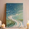 DIY Faux Pearl Painting Kit Castle Sunflower Pattern 3D Imitation Pearl Art Craft Home Wall Decoration Kit