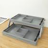 Foldable Makeup Drawer Organizer Collapsible 2/3 Layer Jewelry Holder Organizer Plastic Space Saving Expandable Drawer Organizer