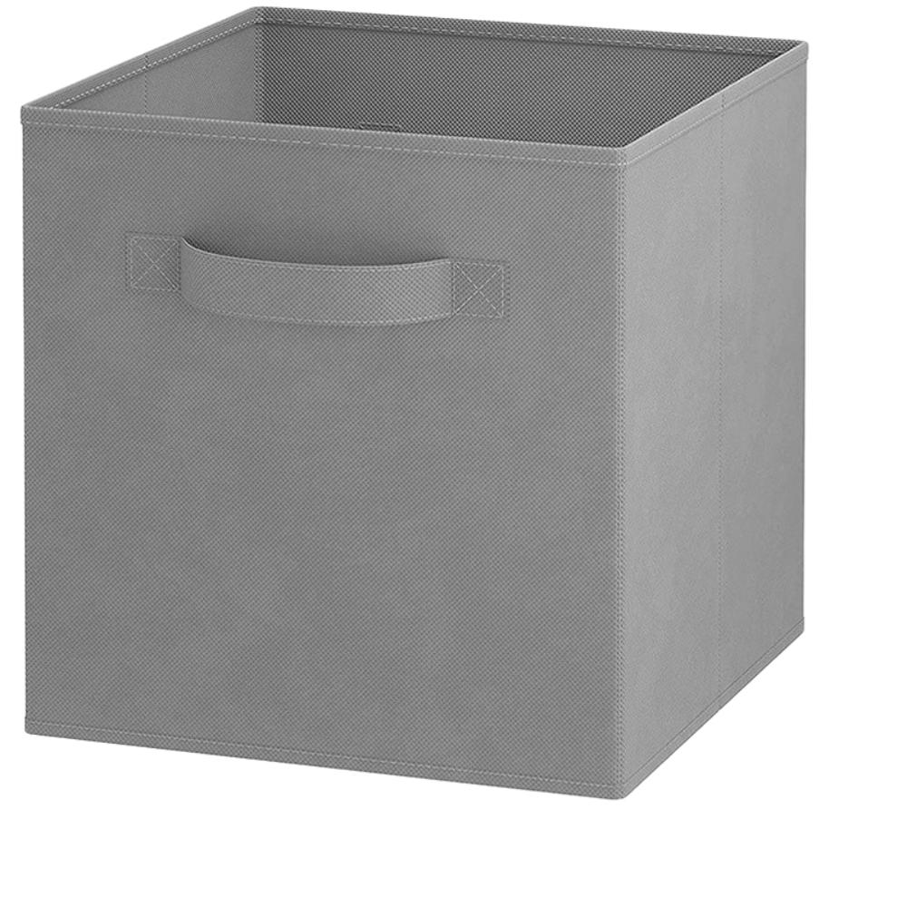 

2pcs Cube Storage Bins, Collapsible Fabric Storage Box, Clothes Toy Sundries Organizer And Storage Container With Handles серый