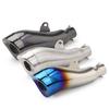 1pcs Exhaust Pipe And Sold With Hardware As Pictures For It Is Universal Muffler Can Be Used For Dirt Bike, Street...