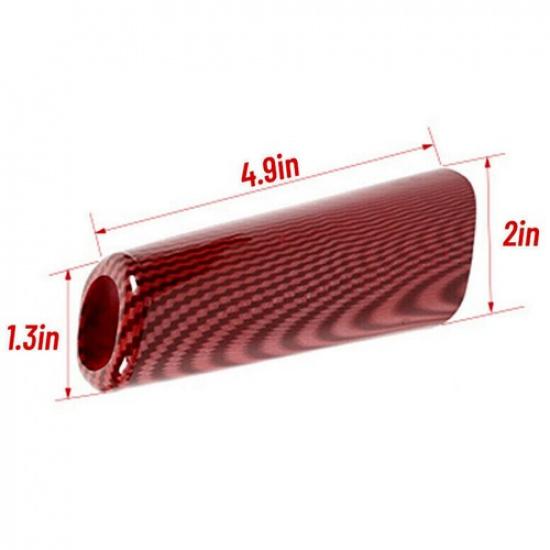 Red Carbon Fiber Handbrake Cover Trim Accessories Fits Jeep Wrangler JL JT 2018+