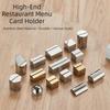 Geometric Shape Table Place Card Holder Solid Menu Sign Holder Table Number Display Stand  Hotel