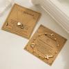 Two-piece Set of Basketball, Heart and Cross Necklace & Bracelet, Vintage Gold Layered Necklace