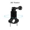For GoPro 13 Motorcycle Bike Handlebar Mount for Gopro 12 11 10 9 8 7 DJI Action 5 Pro 360 Degree Rotation Handle Bar DSLR Clamp