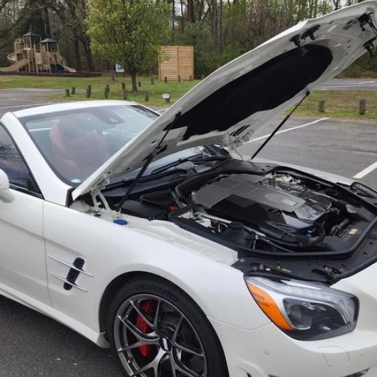 Front Hood Gas Struts Lift Support For Mercedes-Benz SL400 SL500 SL63/65 2Pcs