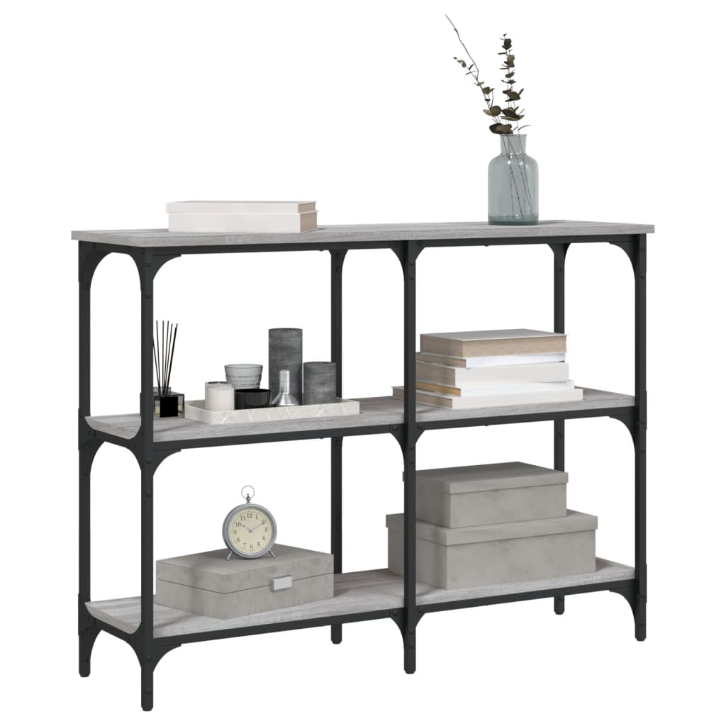 Console Table Grey Sonoma 100x29x75 cm Particleboard
