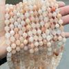Jinde Jewelry Ice-Transparent Pink Aventurine Faceted Olive Jade Beads for DIY Jewelry Accessories