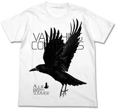 

Cospa Crow AIR T T-Shirt White Cotton L Size Vanishing Contrails Print M